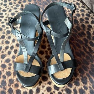 Jimmy Choo Black Strappy Sandals